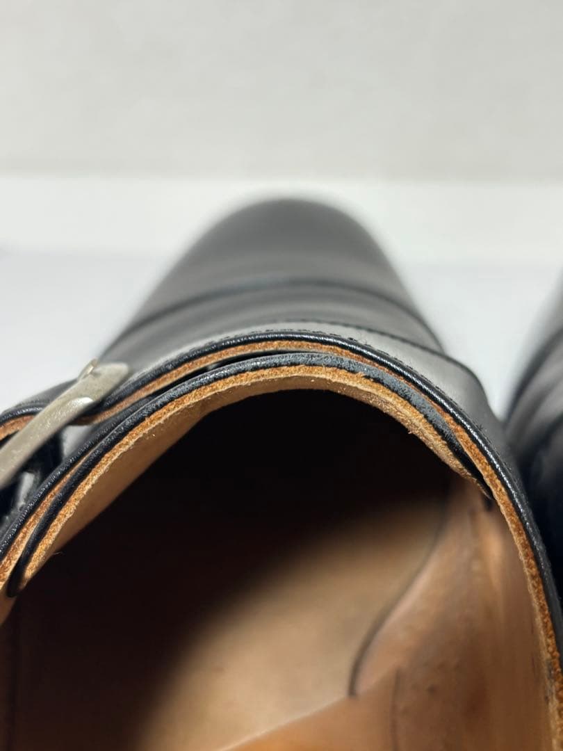 スコッチグレイン　モンクストラップシューズ