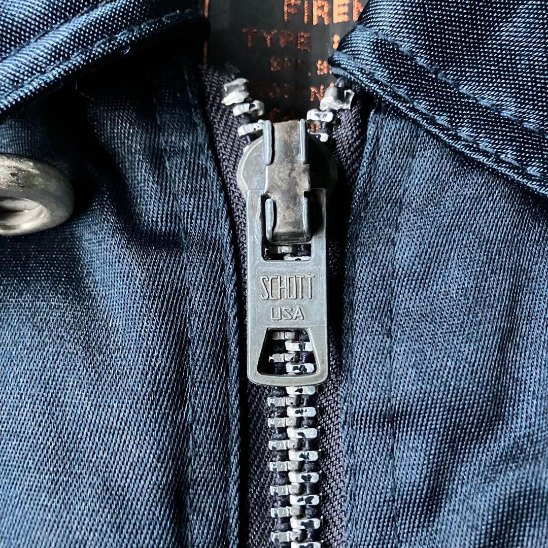 Schott ショット FIREMAN ジャケット ネイビー