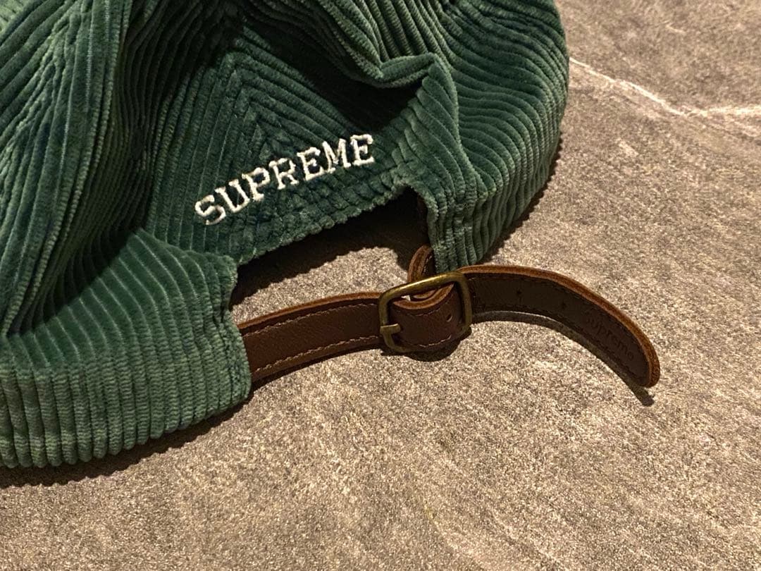 supreme キャップ　グリーン