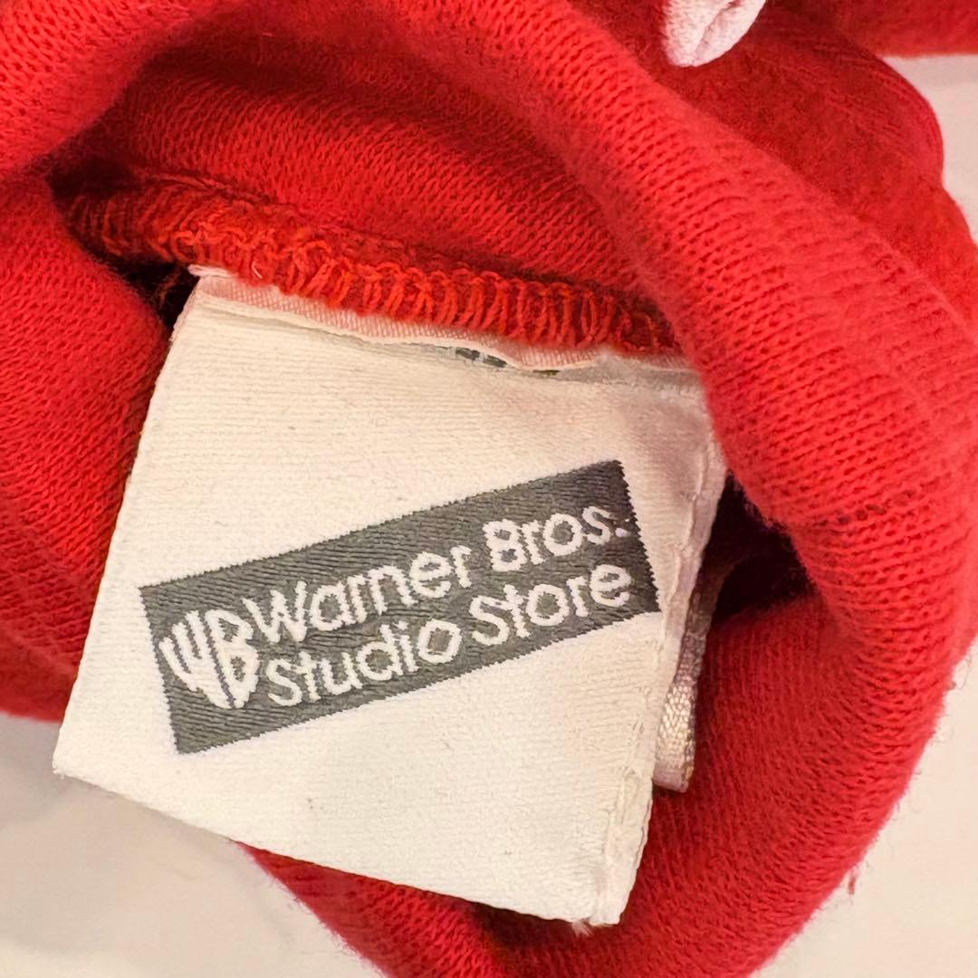 トナカイキャラクター付き子供用赤いソックス ワーナーブラザース クリスマス