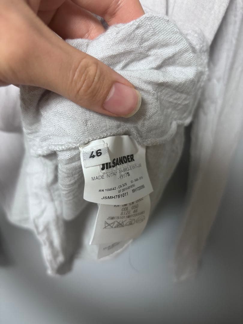 F*y様 JIL SANDER ライトグレー 長袖Tシャツ 46