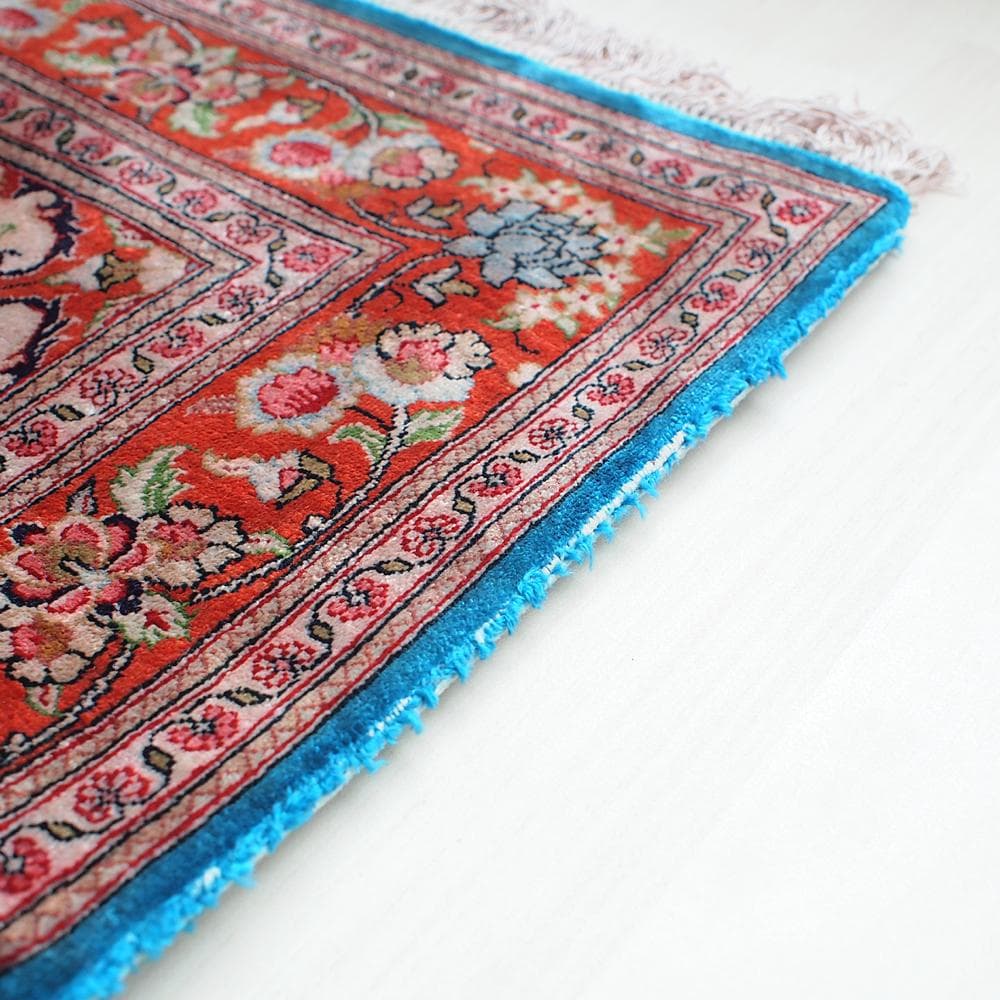 ペルシャ絨毯 横126cm 縦80cm ビンテージ アンティーク