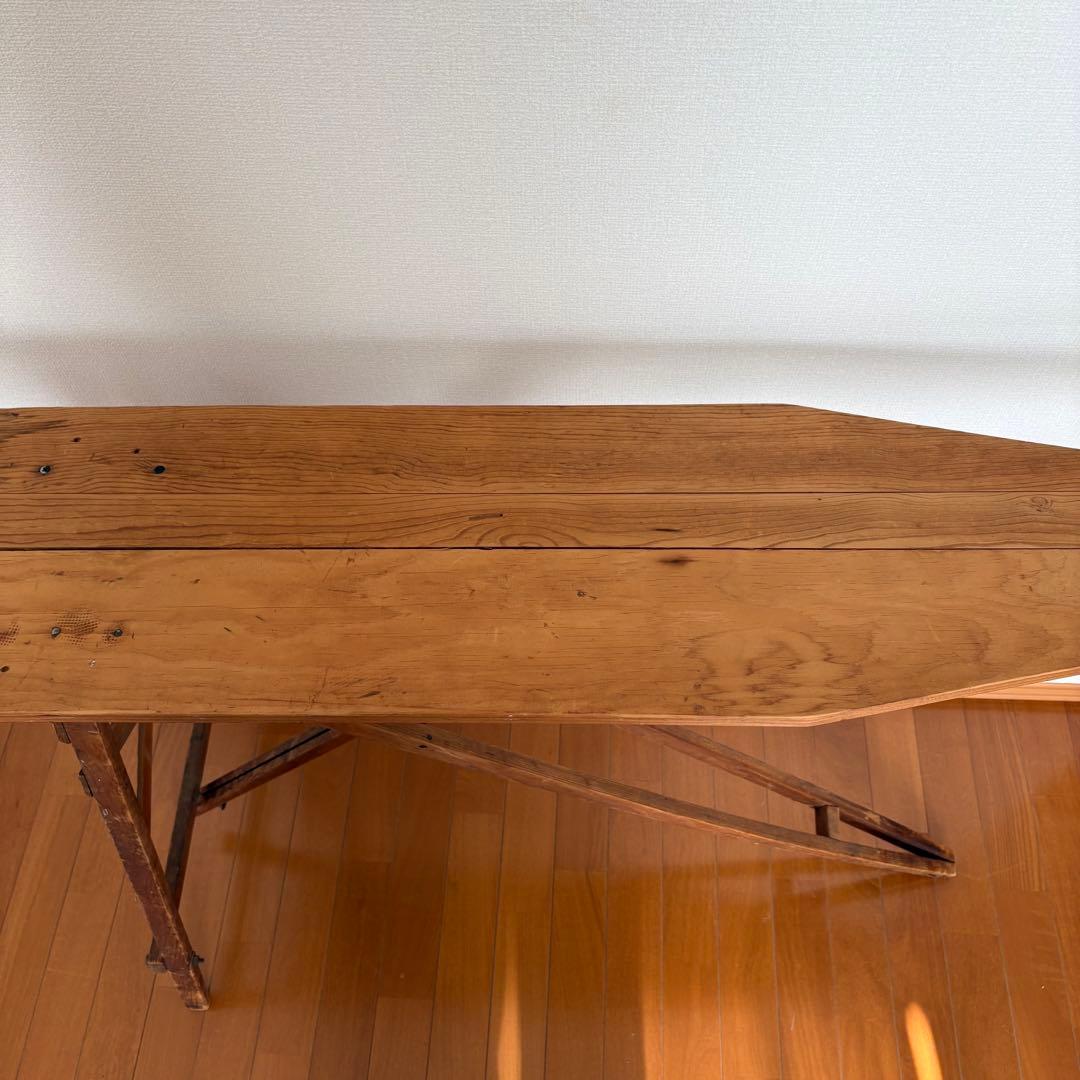 アンティーク アイロン台 ヴィンテージ 古道具 木製ディスプレイ台 店舗什器