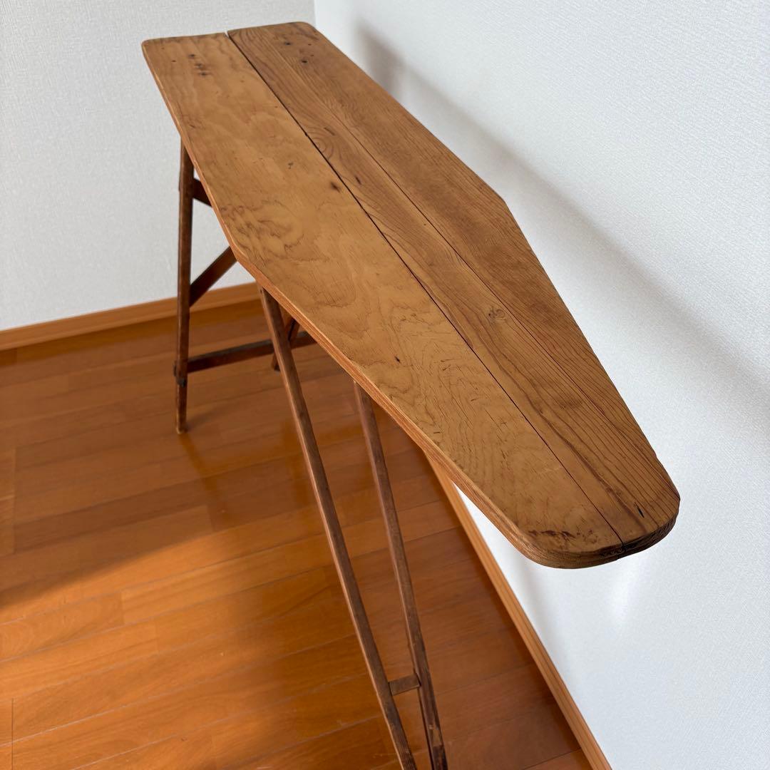 アンティーク アイロン台 ヴィンテージ 古道具 木製ディスプレイ台 店舗什器