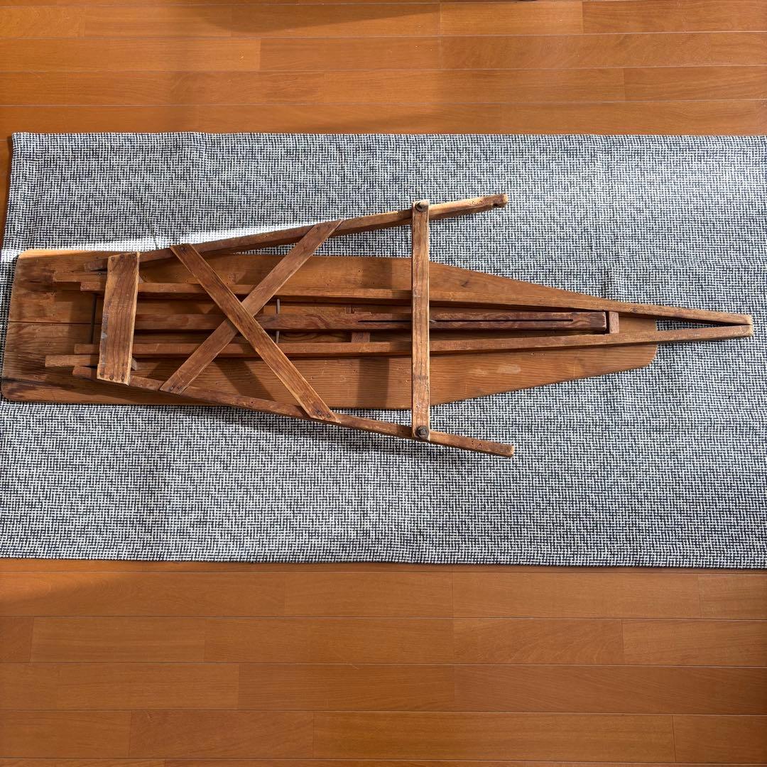 アンティーク アイロン台 ヴィンテージ 古道具 木製ディスプレイ台 店舗什器