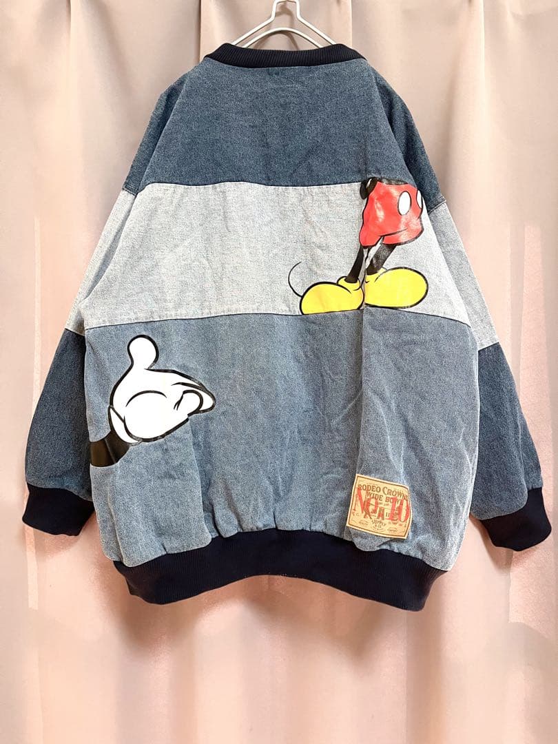 Disney RODEO CROWNS リメイクデニムスウェット 大きいサイズ