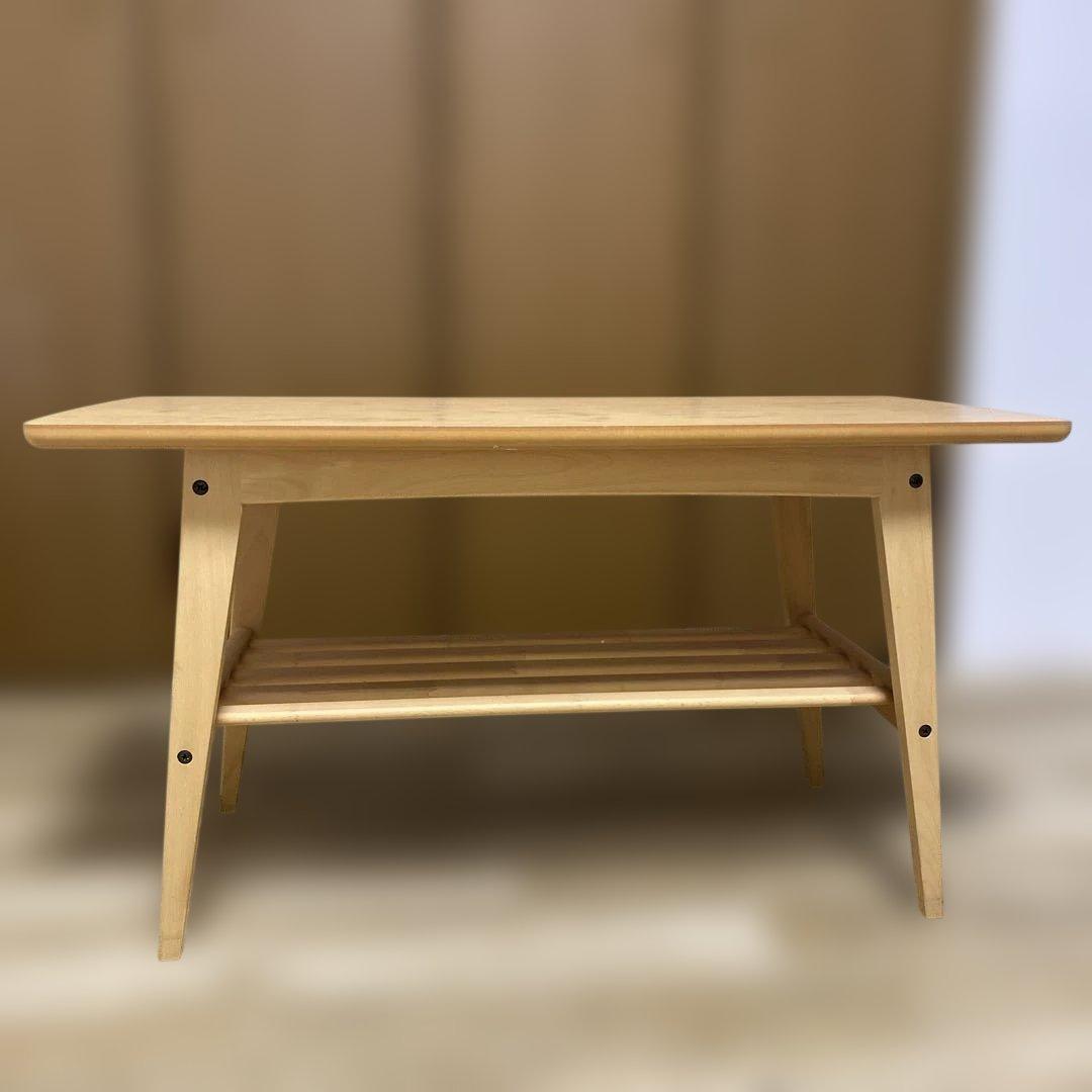 美品！カリモク60 木製テーブル　リビングテーブル小