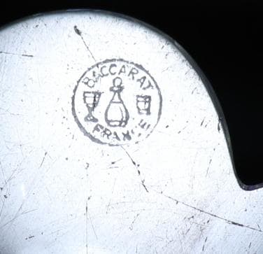 オールド・バカラ 1950年頃 大型 キャンドルスタンド 1.2kgジャポニスム