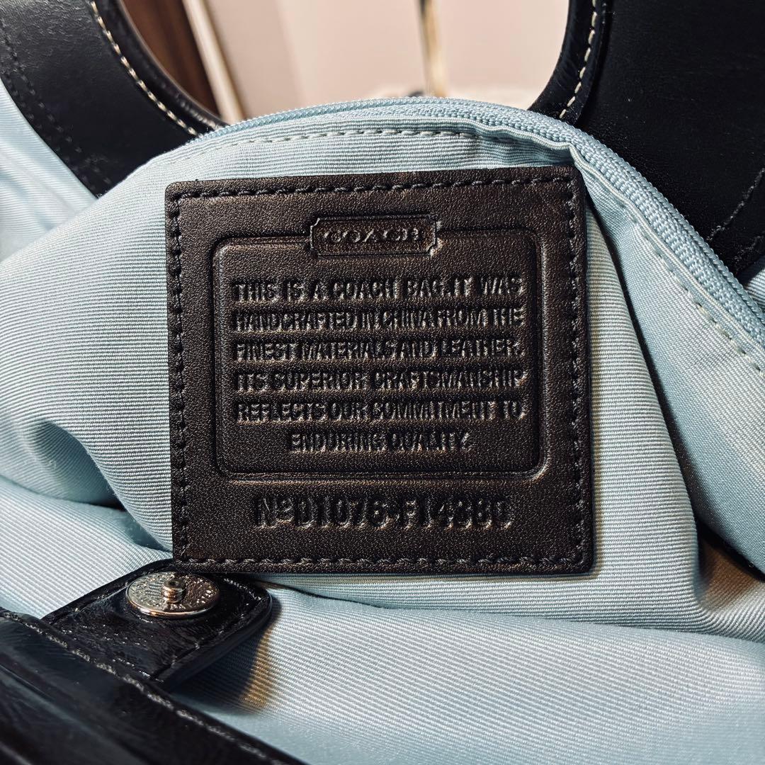COACH F14380 プリーテッド サッチェル エルゴ バッグ がま口