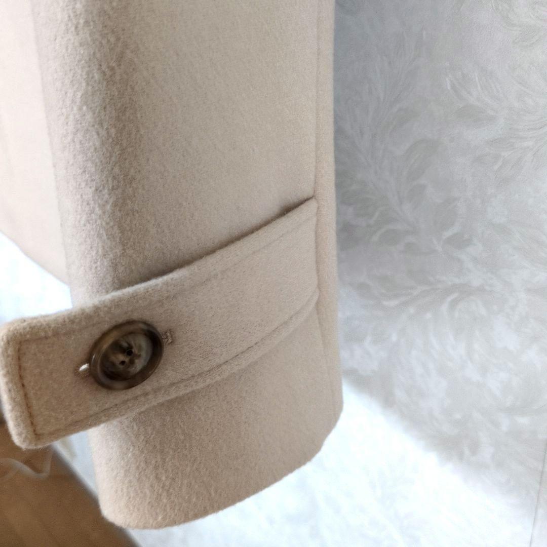 BRAHMIN ブラーミン ベージュアンゴラ羊毛 ピーコート 40