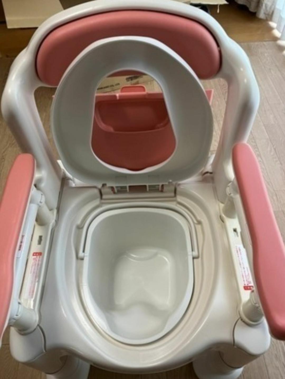 ポータブルトイレ 安寿FX-CP 介護用品 簡易トイレ 中古 ピンク