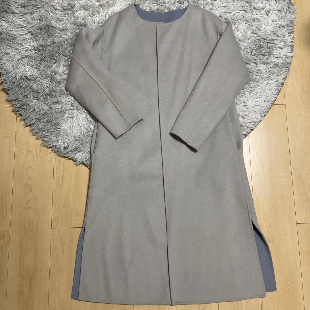 URBAN RESEARCH ROSSOリバーシブル/ウールヤクノーカラーコート