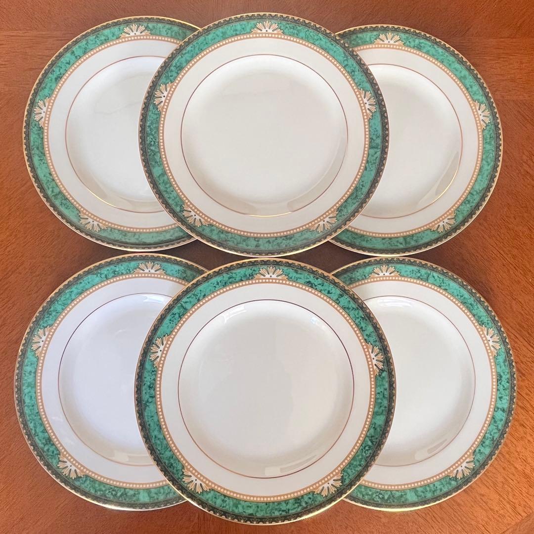 【美品】英国製　ウェッジウッド★ランボーン★ケーキ皿　6枚