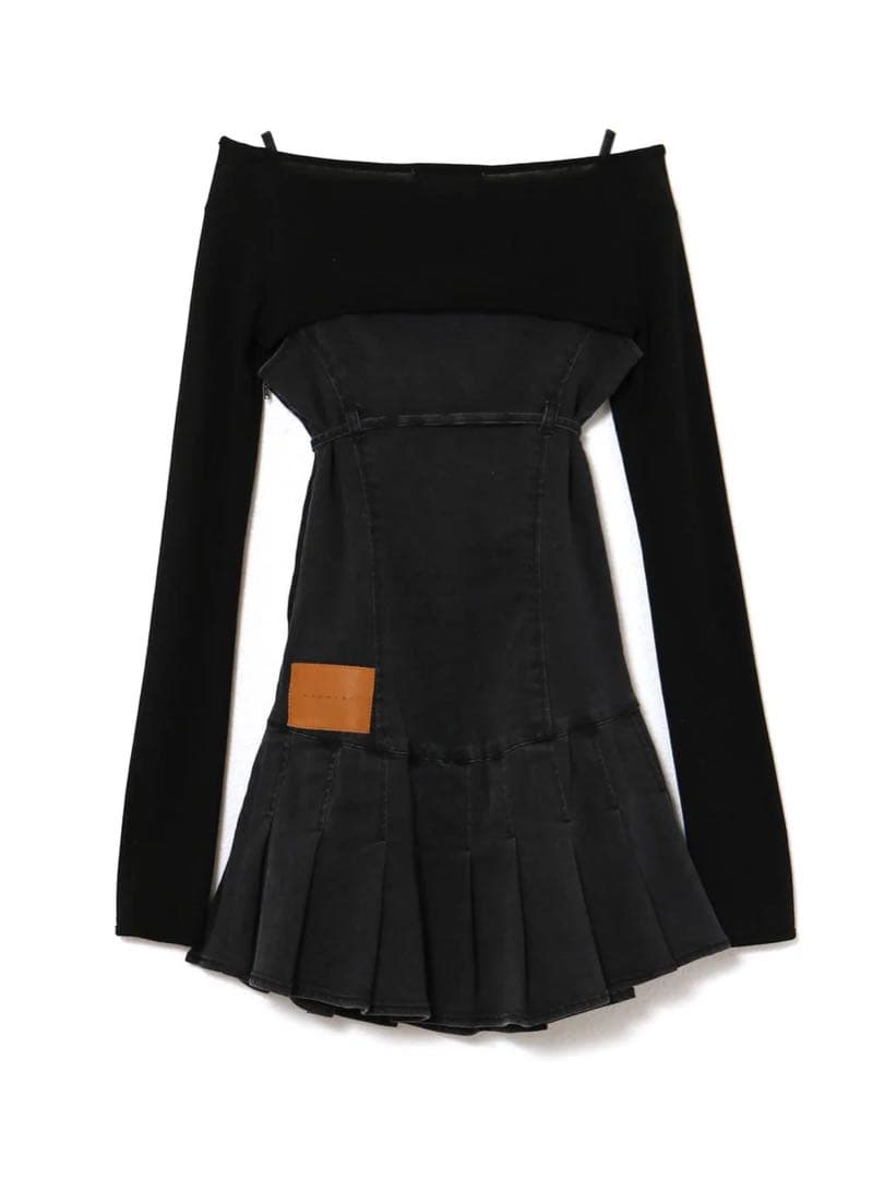 ワンピース ANDMARY Bonnie denim mini dress AM1172