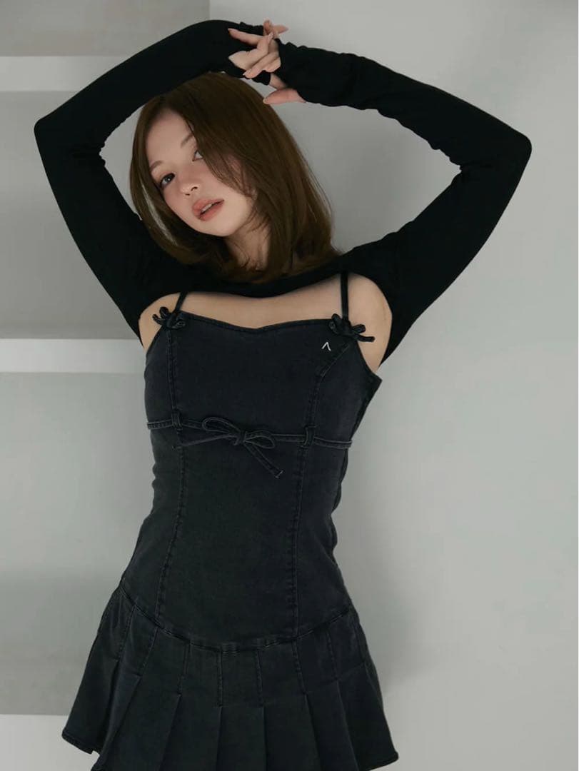 ワンピース ANDMARY Bonnie denim mini dress AM1172