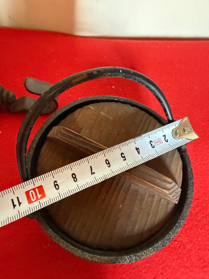 自在鉤・鉄器・昭和レトロ　アンティーク　古物　囲炉裏　鉄鍋　昭和