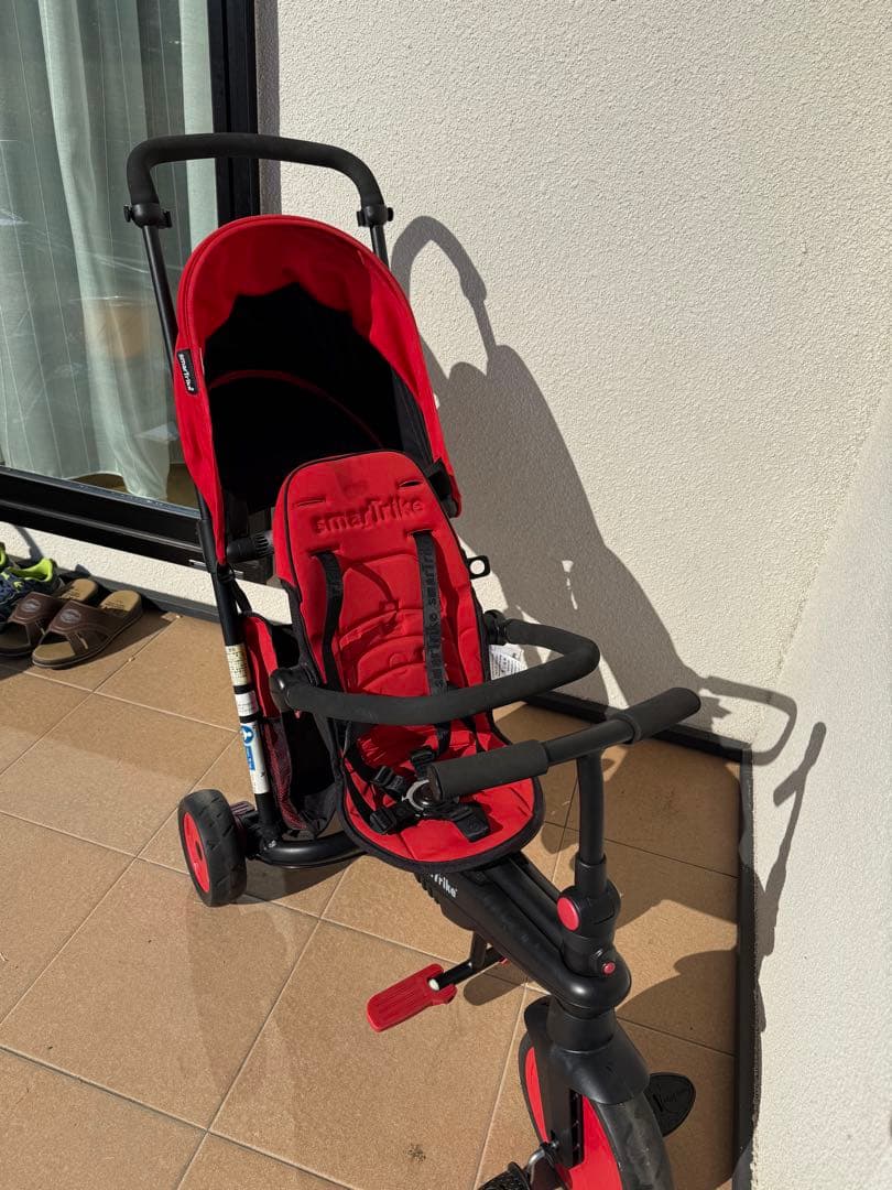 smartrike 三輪ベビーカー　黒赤＊三輪車