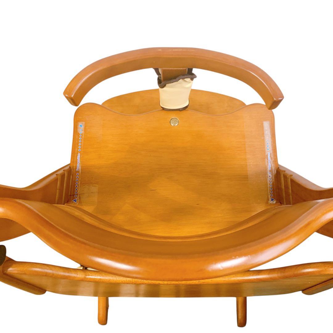 大和屋 すくすくチェア スリム プラス セーフティベルト付き 木製ハイチェア