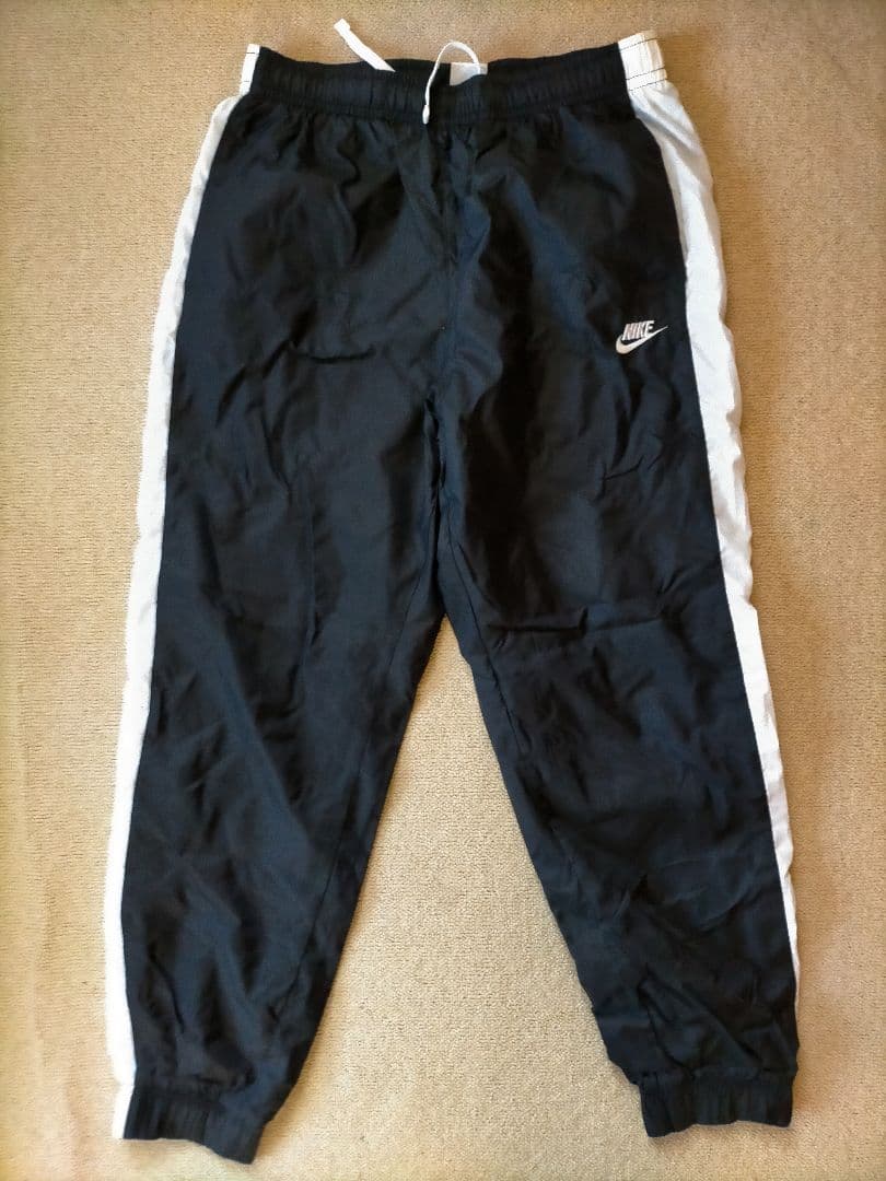 NIKE ウーブン ナイロン ジャケット パンツ 上下 ウインドブレーカー 黒