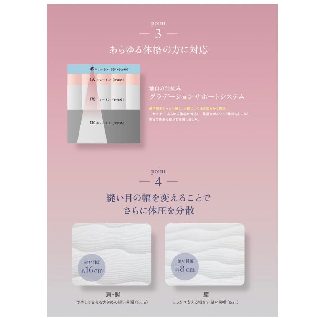 2025年新発売　雲のやすらぎプレミアム マットレスⅡ ダブル