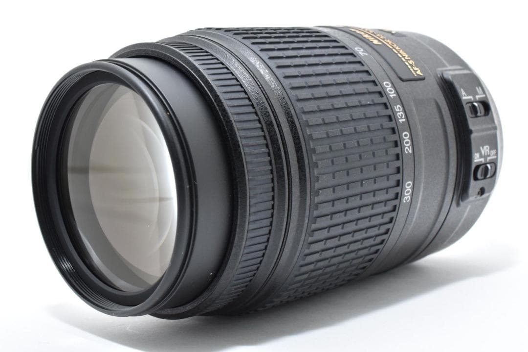 美品ニコン NiKon AF-S 55-300mm ED VR 望遠ズームレンズ