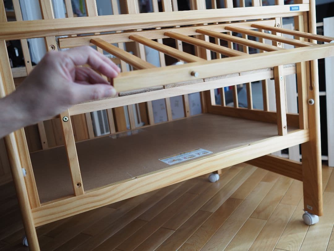 KATOJI　ハイシートミニベッド（ナチュラル）