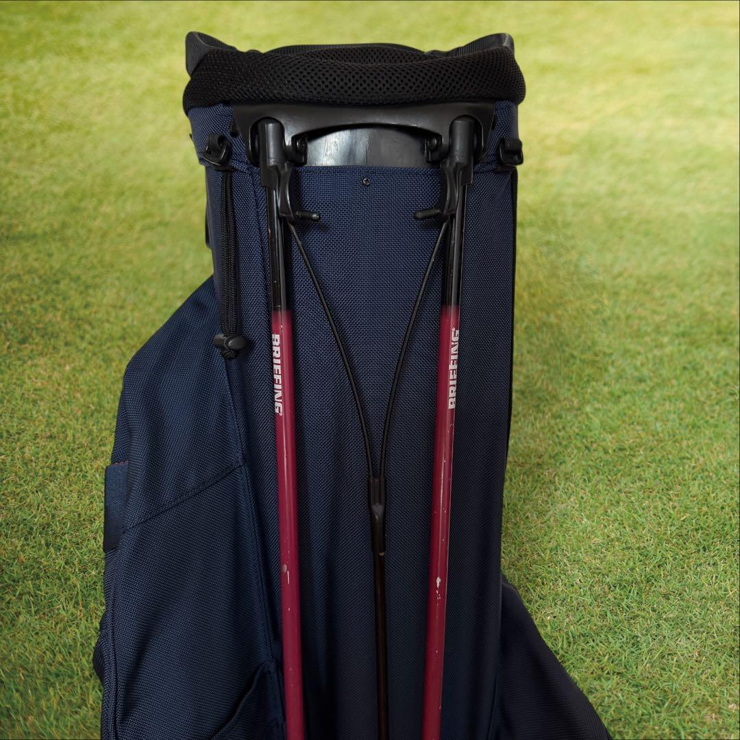 ブリーフィングゴルフ　ビームスゴルフ　キャディ バッグ　スタンド式　軽量　コラボ
