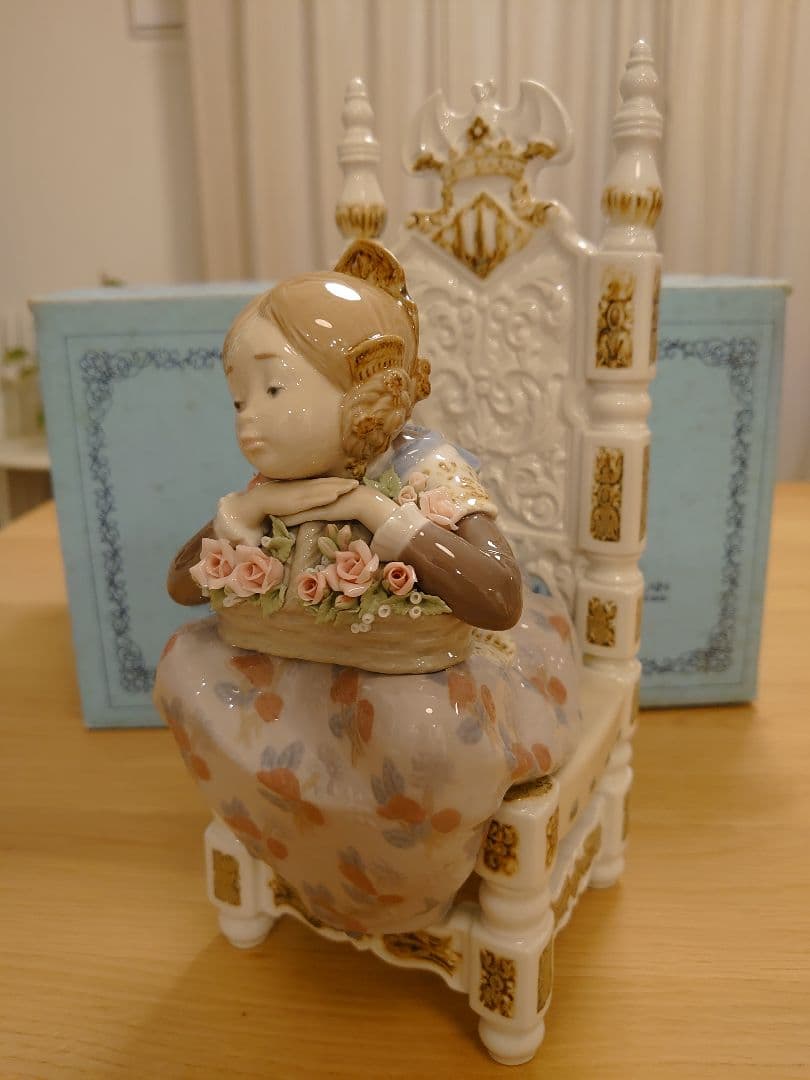 【極美品 絶版】LLADRO リヤドロ 1398『バレンシアの少女(花かご)』