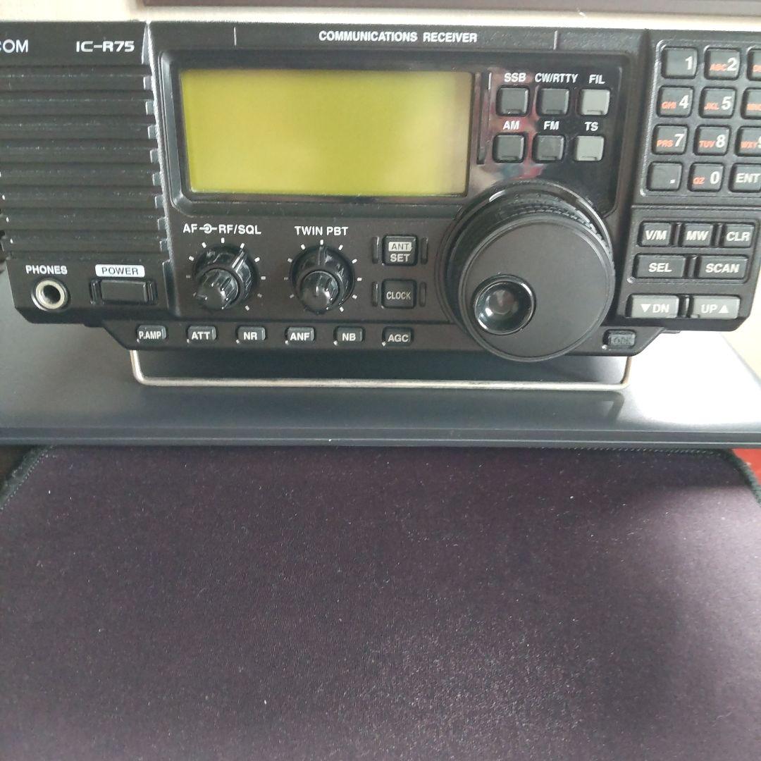 アイコム IC-R75 DSPユニット CW フィルターSSBフィルター装着済