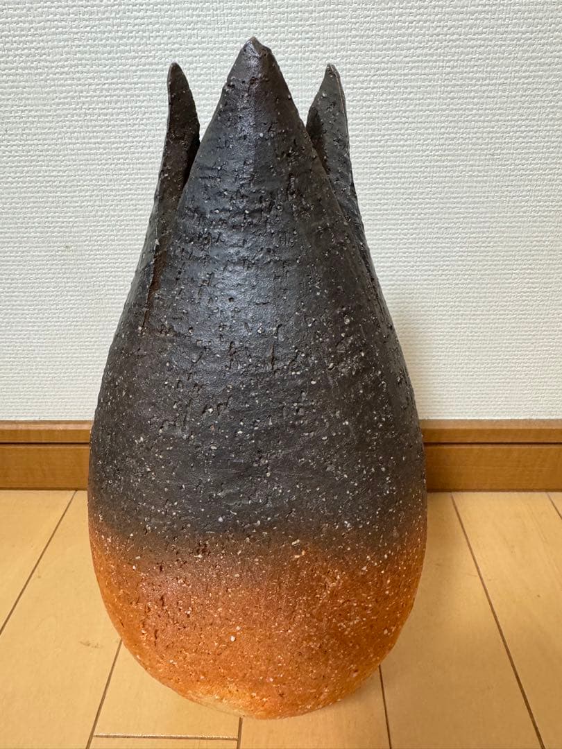 備前焼　花入 窯変 (専用箱ありません)