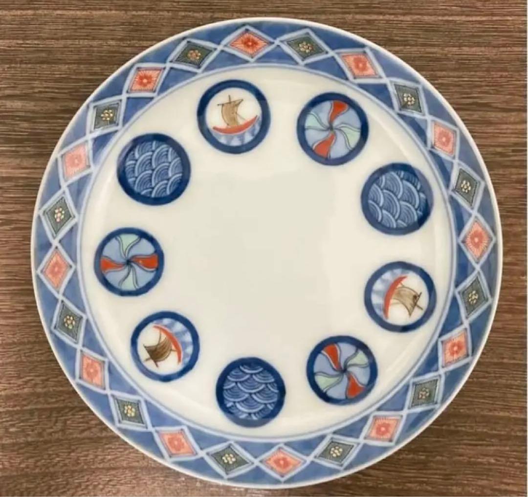 柿右衛門　舟丸地文　皿　5枚