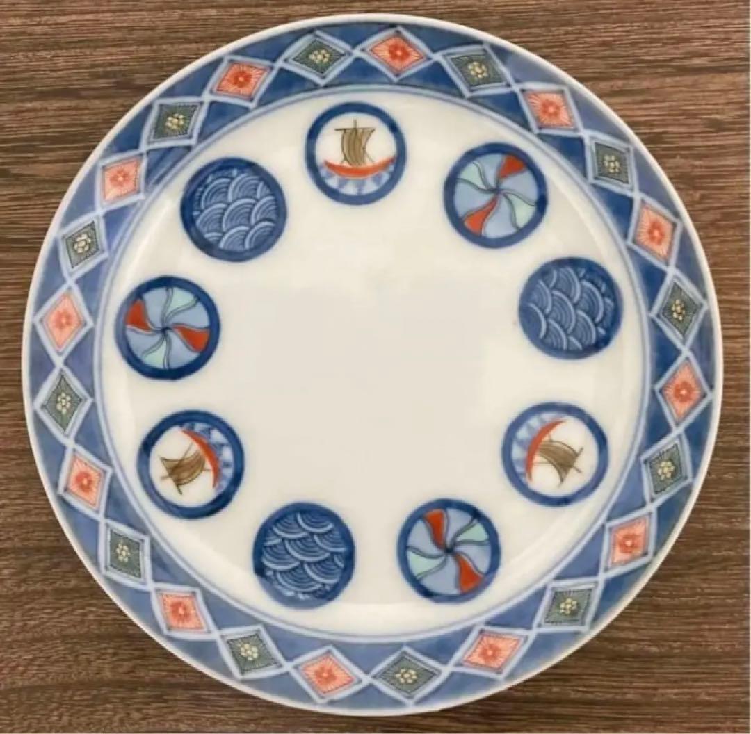 柿右衛門　舟丸地文　皿　5枚