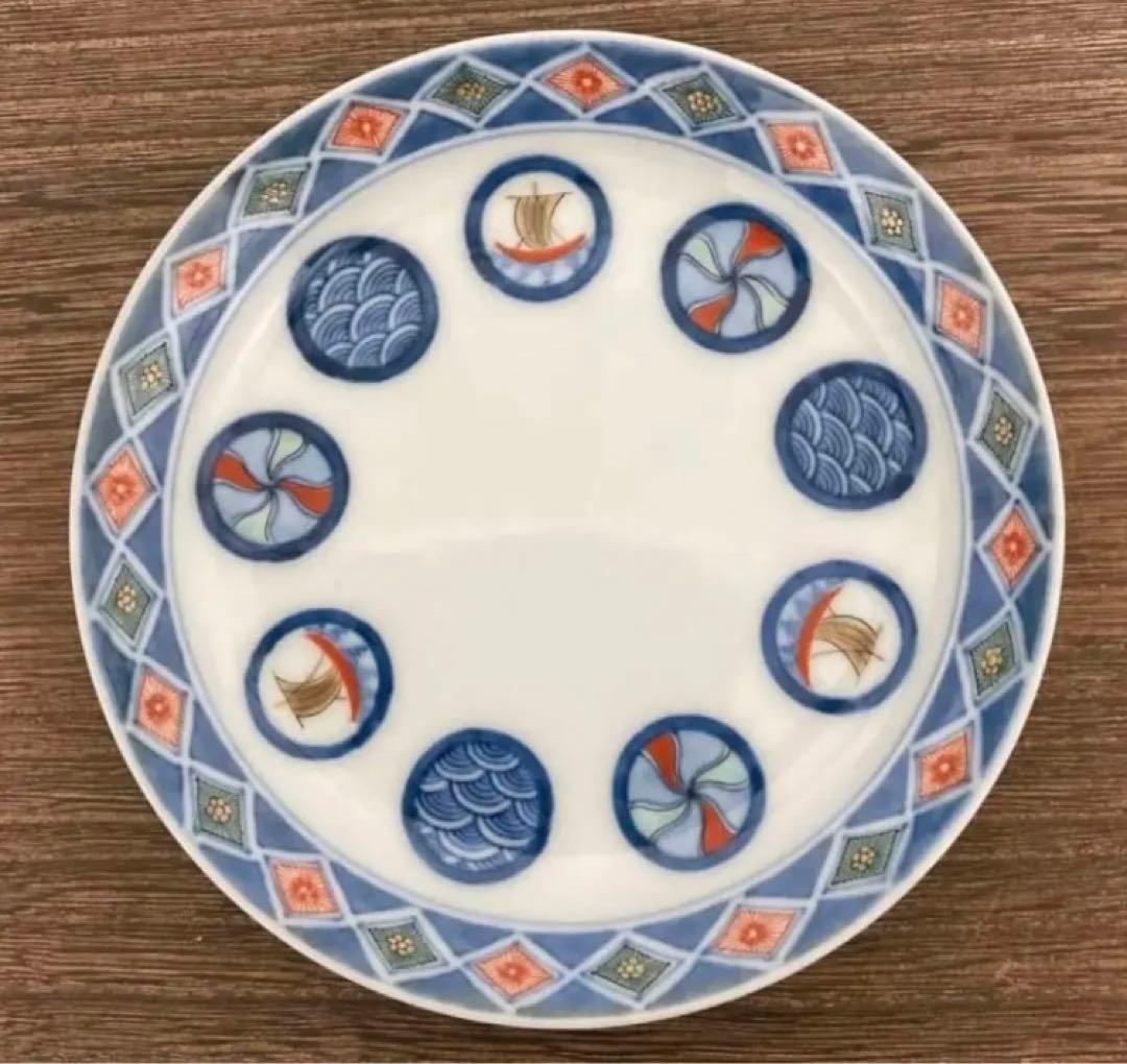 柿右衛門　舟丸地文　皿　5枚