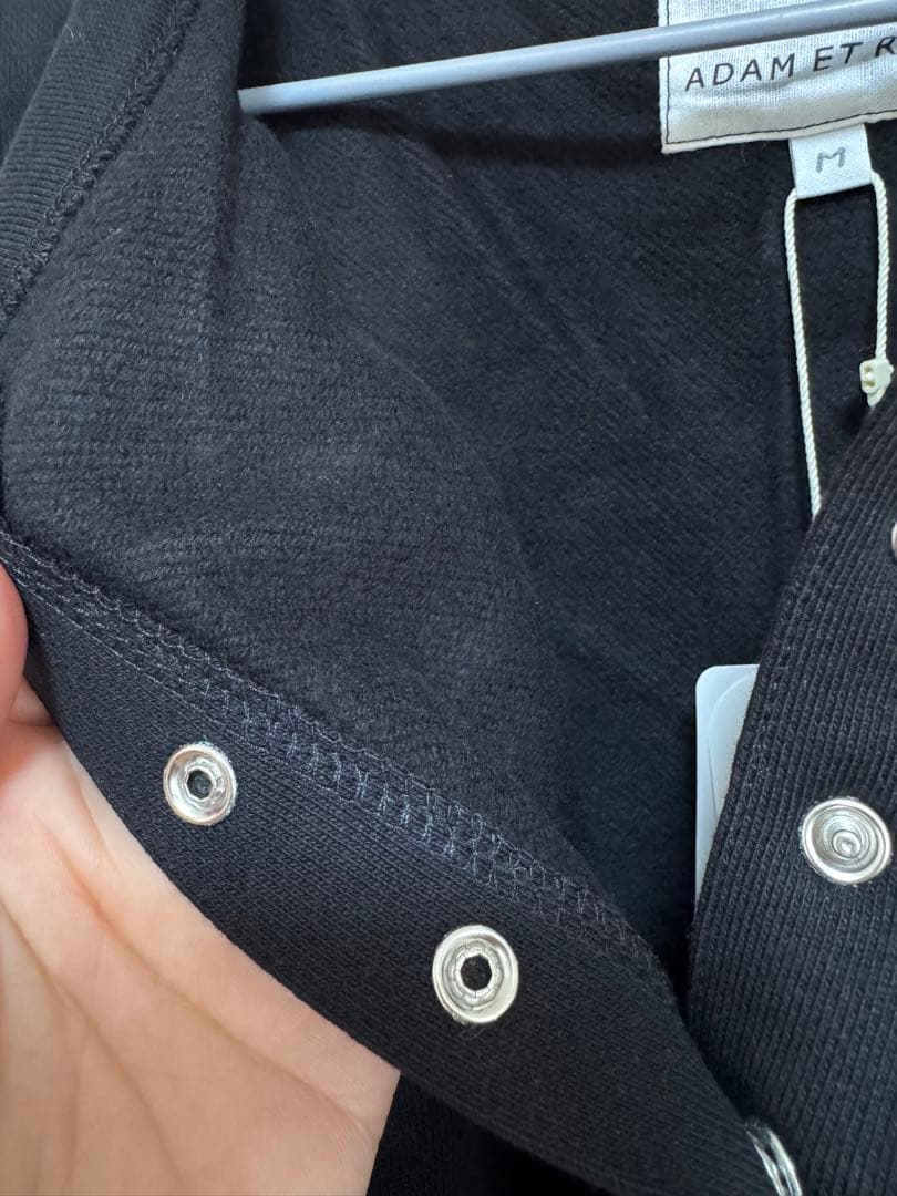 agnes b.× ADAM ET ROPE裏起毛 カーディガン ブラック