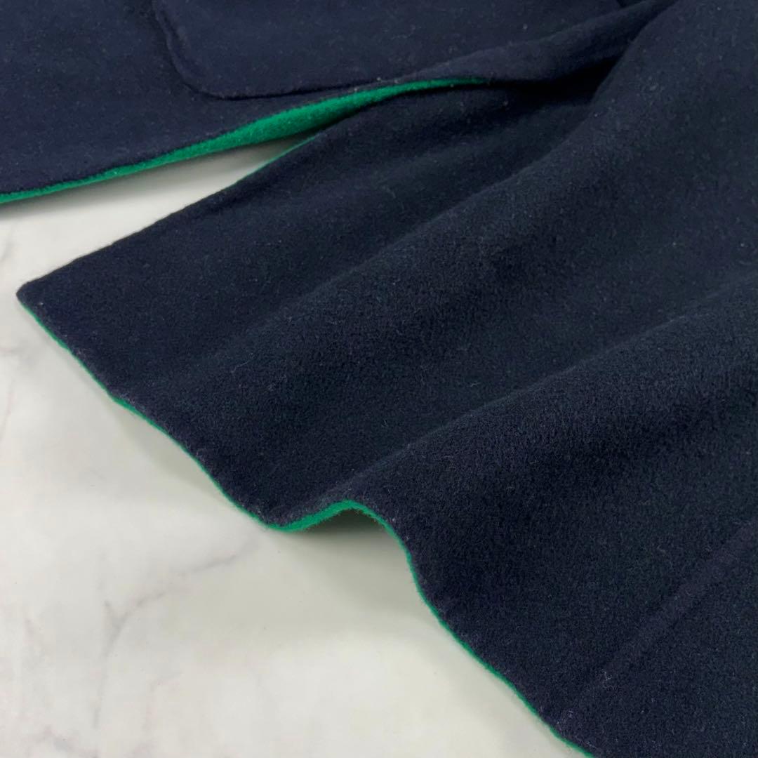 人気✨ユナイテッドアローズ UBCB リバーバイカラーコート 2way 紺 緑