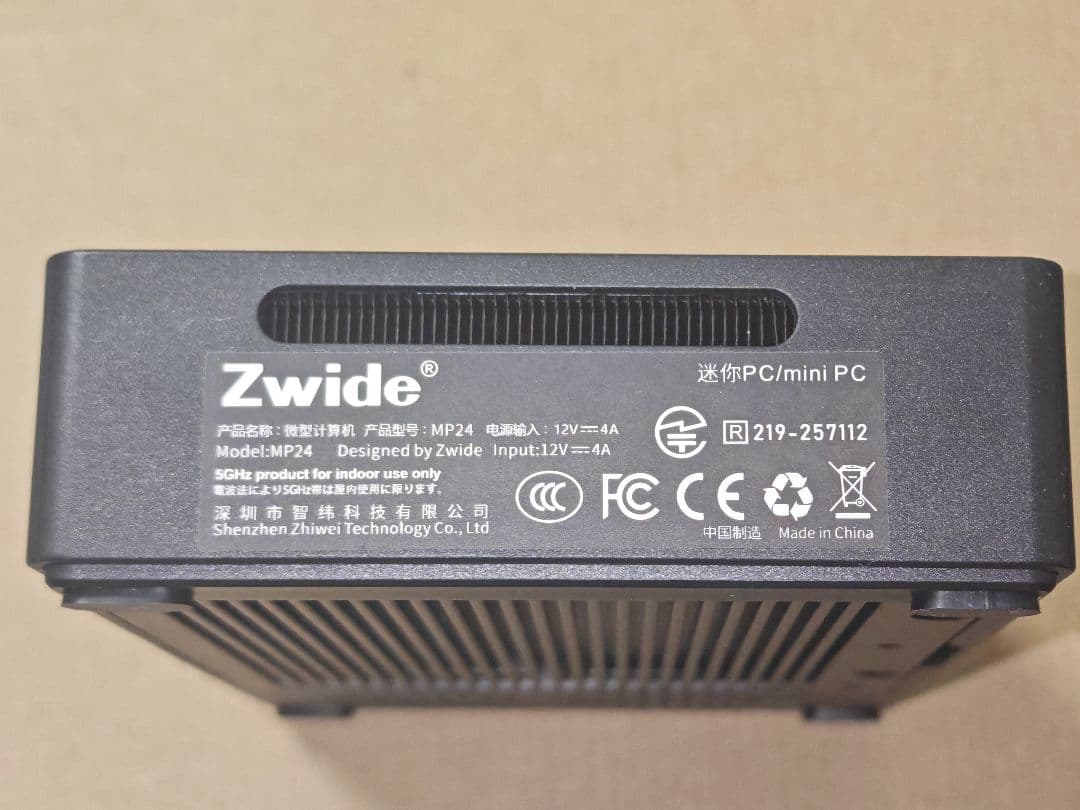 Zwide NAS向けミニPC Intel N150 16GB+64GB
