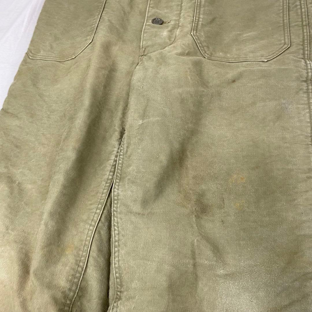 40s ビンテージ US NAVY デッキパンツ N-1 米軍実物 M