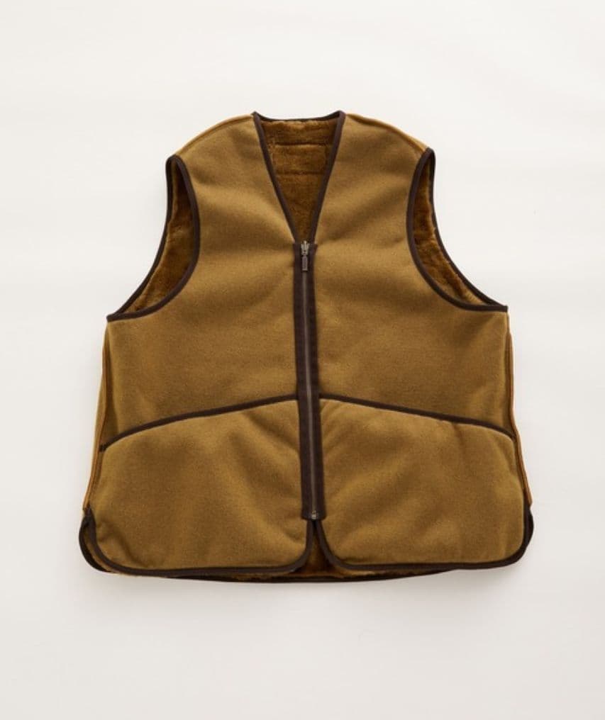 【美品】アダムエロペ別注 Barbour ファーライナーベスト XL バブアー