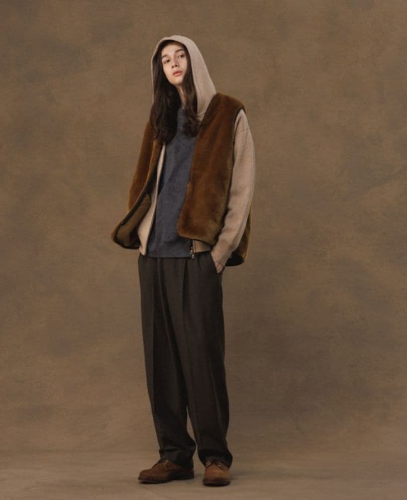 【美品】アダムエロペ別注 Barbour ファーライナーベスト XL バブアー