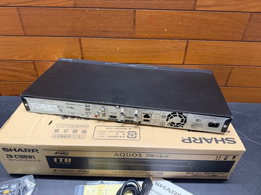 SHARP AQUOS ブルーレイレコーダー　2B-C10BW1 動作確認済