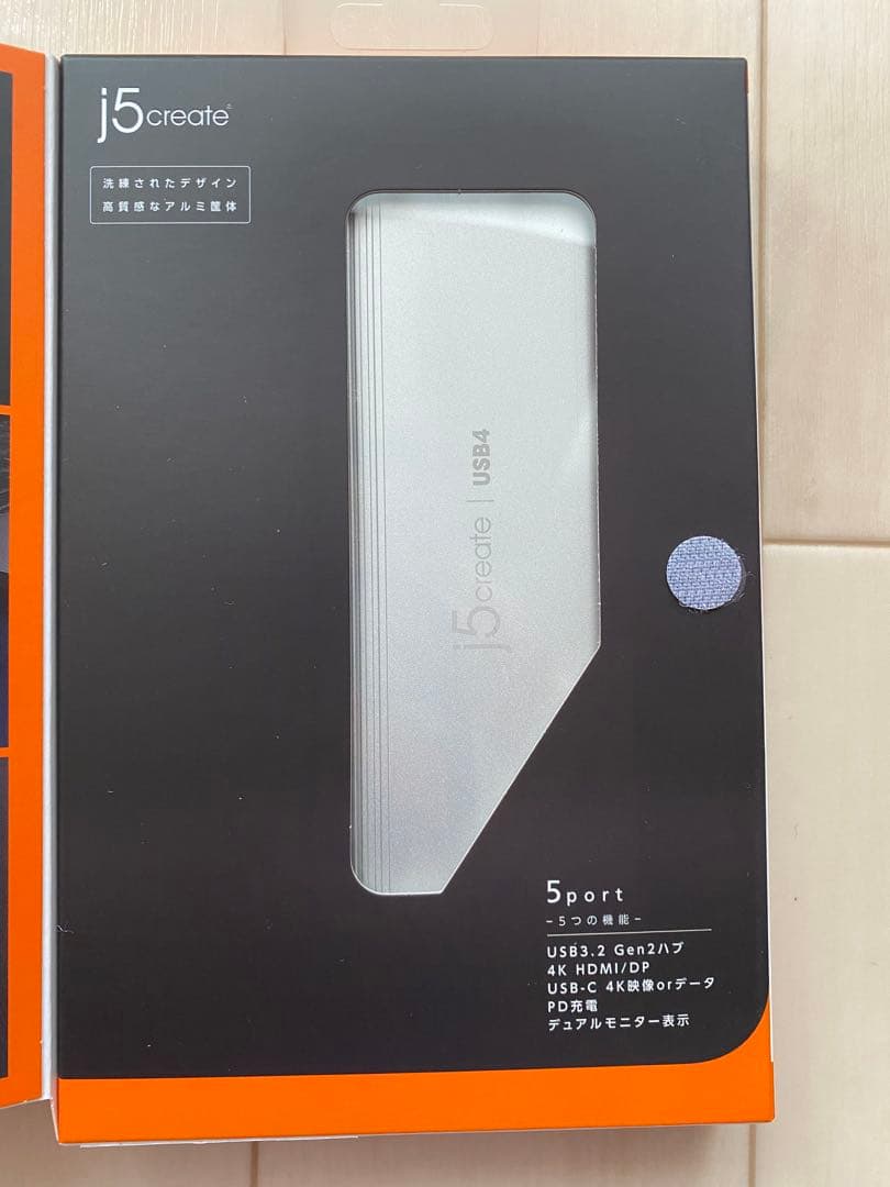 j5create USB4端子対応 5in1 Intel JCD401