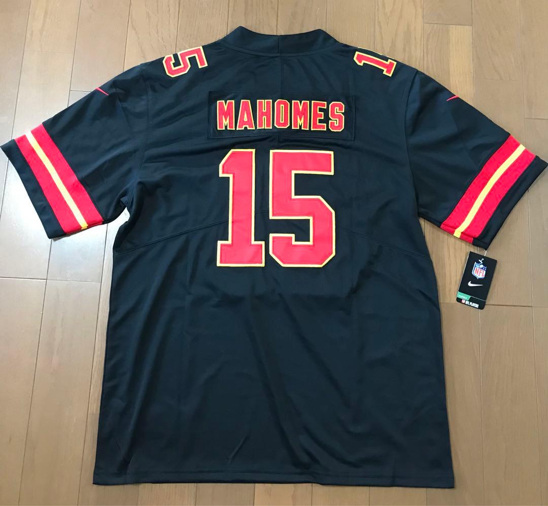 新品　チーフス　ユニフォーム　マホームズ　ブラック　NIKE　ジャージー　XL
