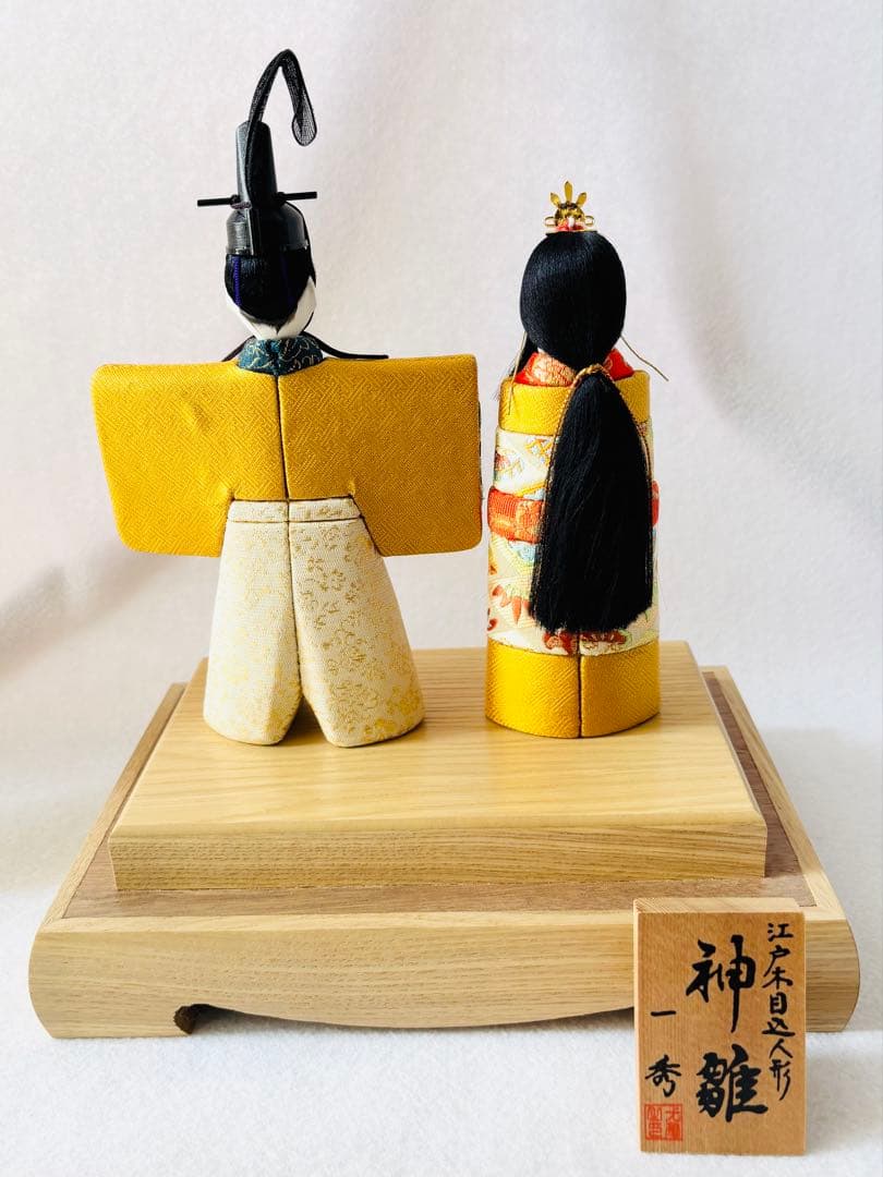 江戸木目込人形 雛人形 神雛 ケース飾り ひな人形 木村一秀作