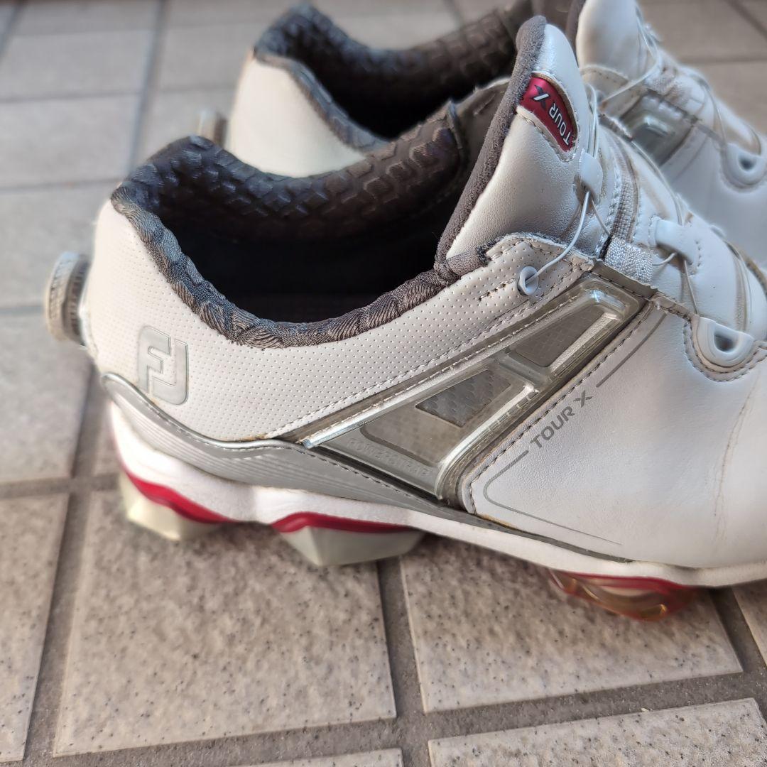 フットジョイ 55411J/TOUR X BOA ホワイト 26.5センチ