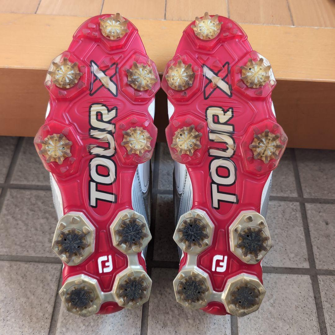 フットジョイ 55411J/TOUR X BOA ホワイト 26.5センチ