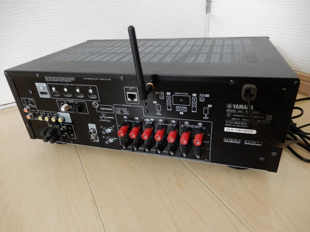 YAMAHA AVレシーバー RX-V385 ブラック (中古)