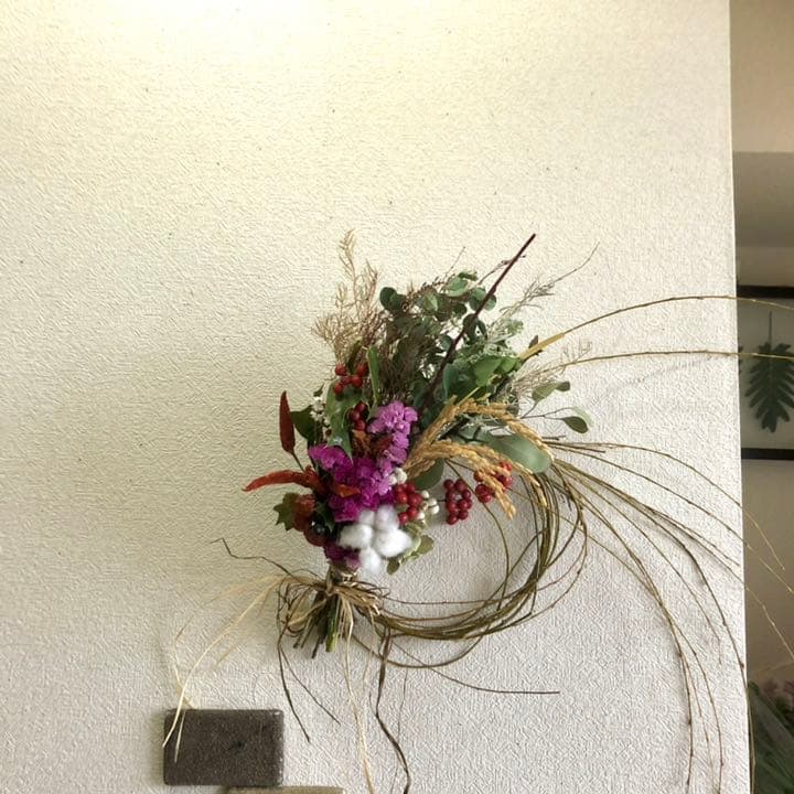 インテリアリース、スワッグになるしめ縄2021