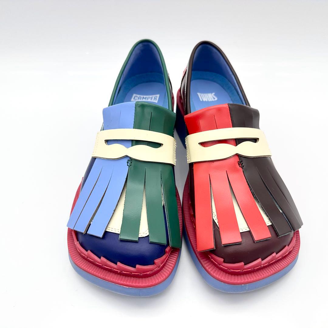 【極美品】カンペール テイラー タッセルローファー マルチカラー ツインズ