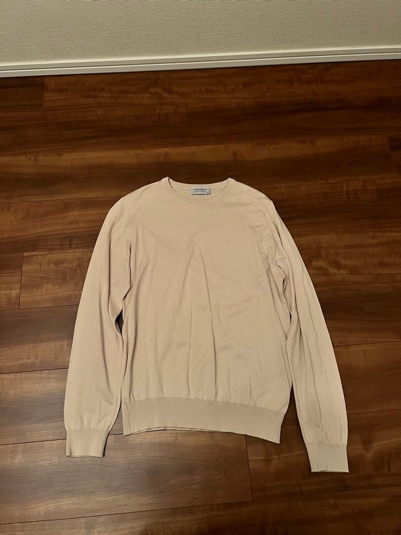 JOHN SMEDLEY サンドベージュ　薄手ニット
