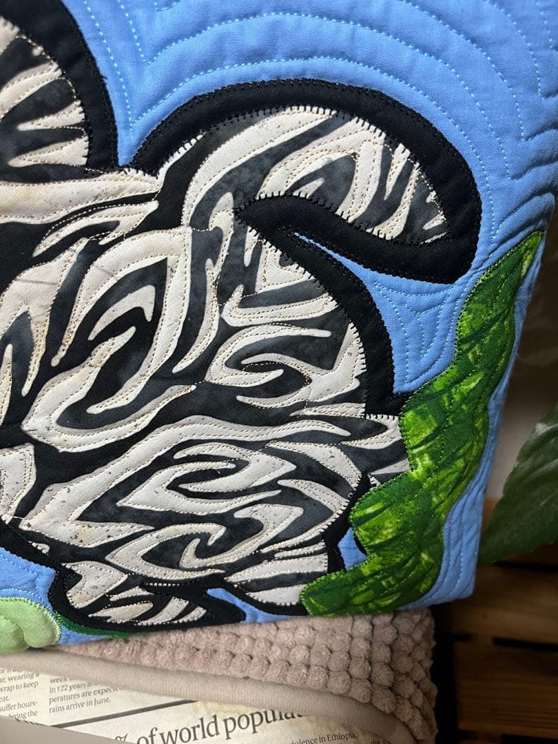 ハワイアンキルト　ハワイアンキルトバッグ　ホヌ　カメ　トートバッグ